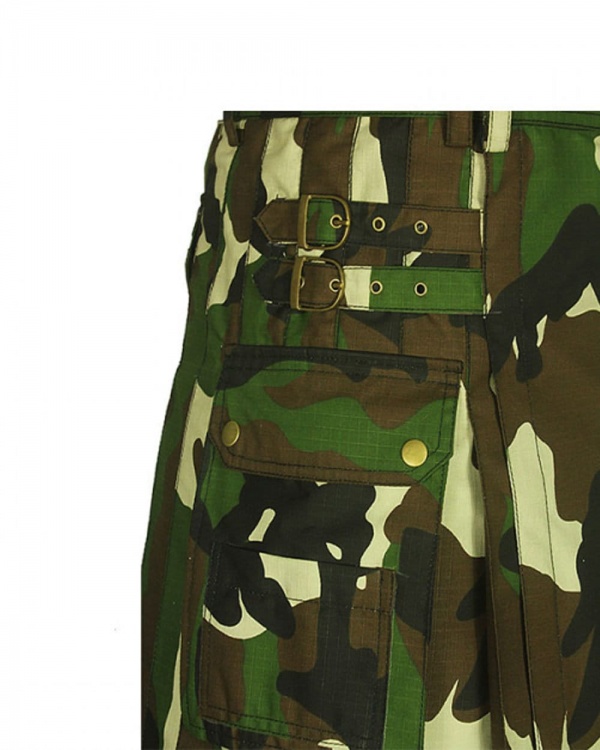 Kilt Armée De Camouflage Des Bois